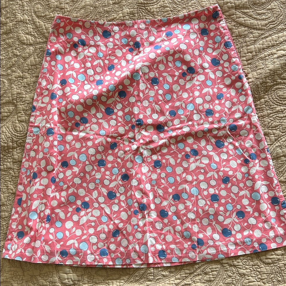 Boden Pink and Blue Floral Skirt